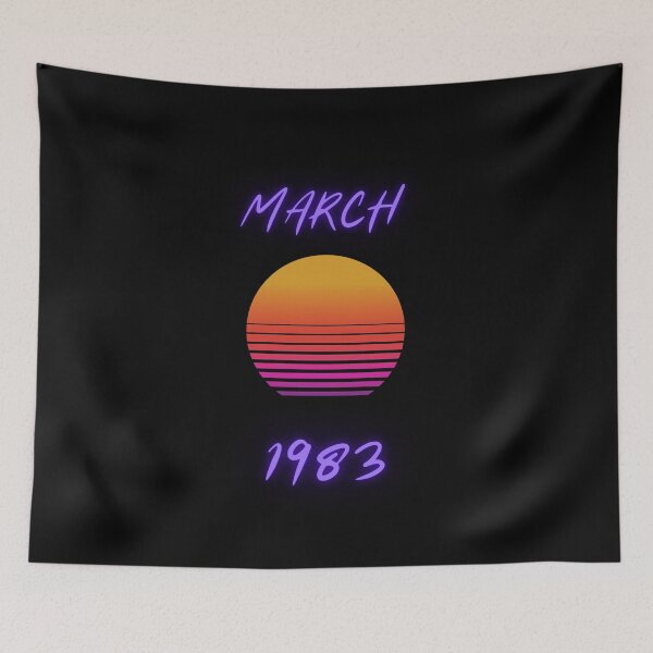 Item preview, March 1983 Retro Design 1980s Style T-Shirt designed and sold by RetroDesignsNW.