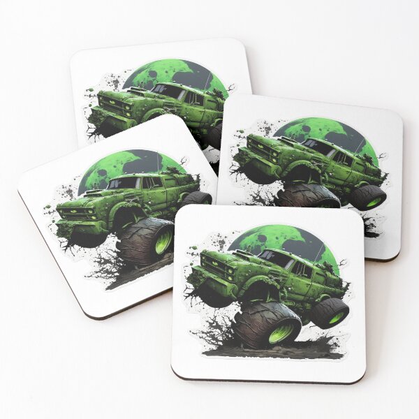 Item preview, Monster truck green color like a Hulk designed and sold by pixeldizajn.