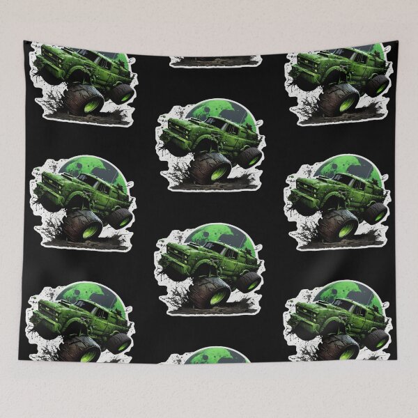 Item preview, Monster truck green color like a Hulk designed and sold by pixeldizajn.
