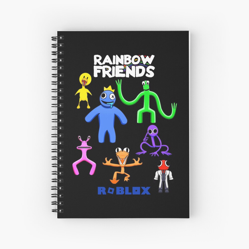 rainbow friends game Spiral Notebook for Sale by malta-bella