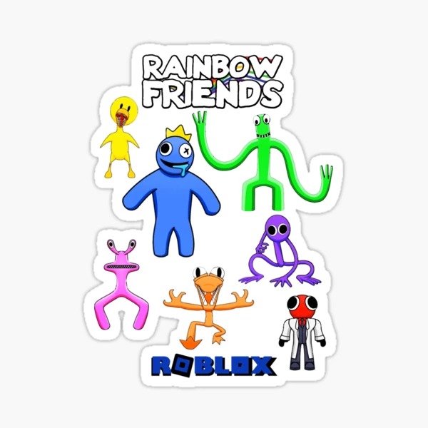 Red & His Triplets Father's Day (Rainbow Friends) Sticker for