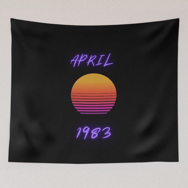 Item preview, April 1983 Retro Design 1980s Style T-Shirt designed and sold by RetroDesignsNW.