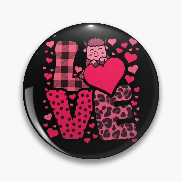 Artikelvorschau, Süße Kawaii Valentine Bison Love Hearts Valentinstag entworfen und verkauft von JokeGysen.