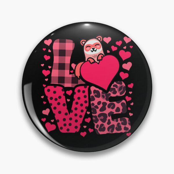 Item preview, Cute Kawaii Valentine Ferret Love Hearts Valentines Day designed and sold by JokeGysen.