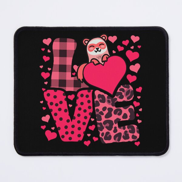 Item preview, Cute Kawaii Valentine Ferret Love Hearts Valentines Day designed and sold by JokeGysen.