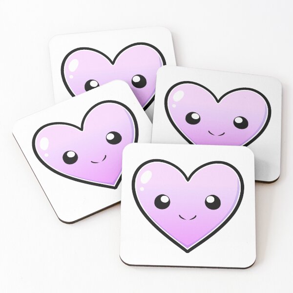 Item preview, Cute Cartoon Coloured Heart - Pink designed and sold by HJacka.