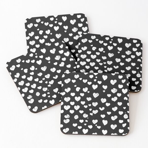 Item preview, Black and White Hearts designed and sold by pinkal.