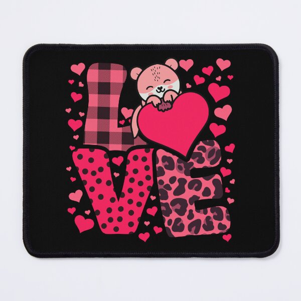 Item preview, Cute Kawaii Valentine Sea Otter Love Hearts Valentines Day designed and sold by JokeGysen.