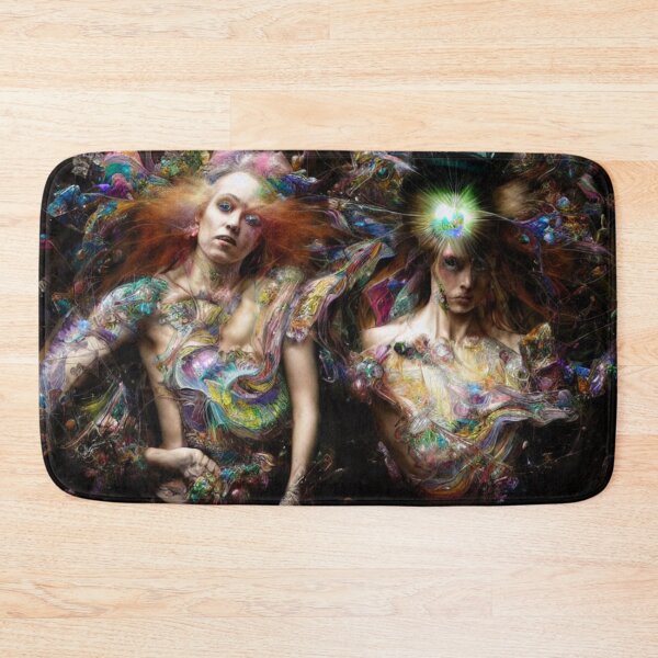 Item preview, Fantasy Digital Painting of Two Figures in a Nightmare Dali Dark Landscape designed and sold by KALEIDOSCOPE UK.
