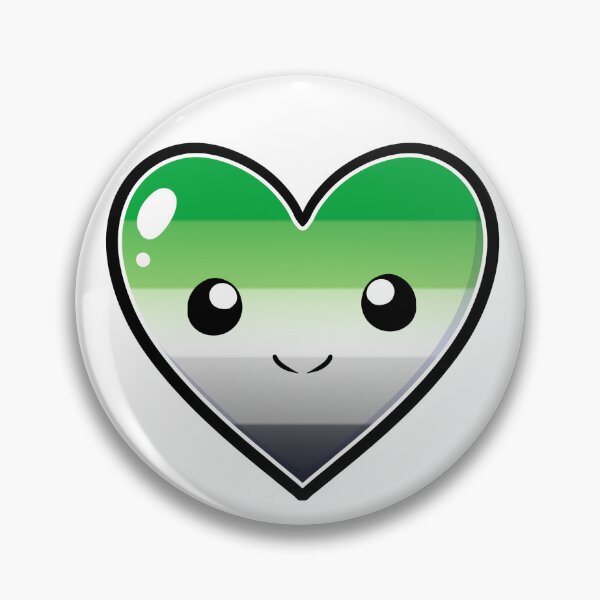 Item preview, Cute Cartoon Coloured Heart - Aromantic flag designed and sold by HJacka.