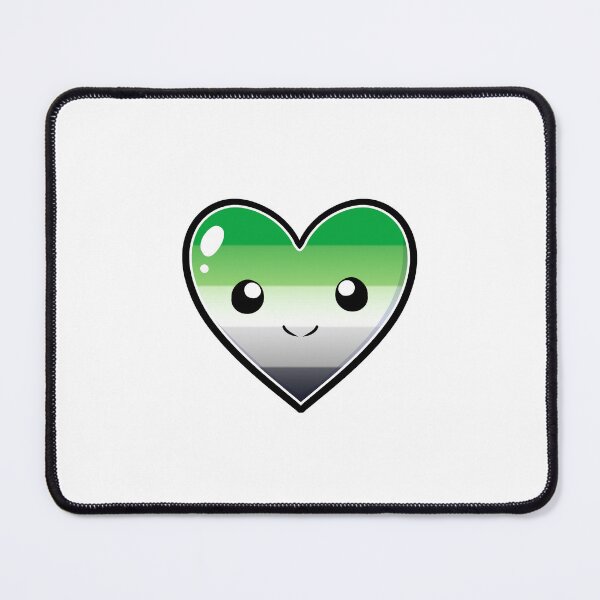 Item preview, Cute Cartoon Coloured Heart - Aromantic flag designed and sold by HJacka.