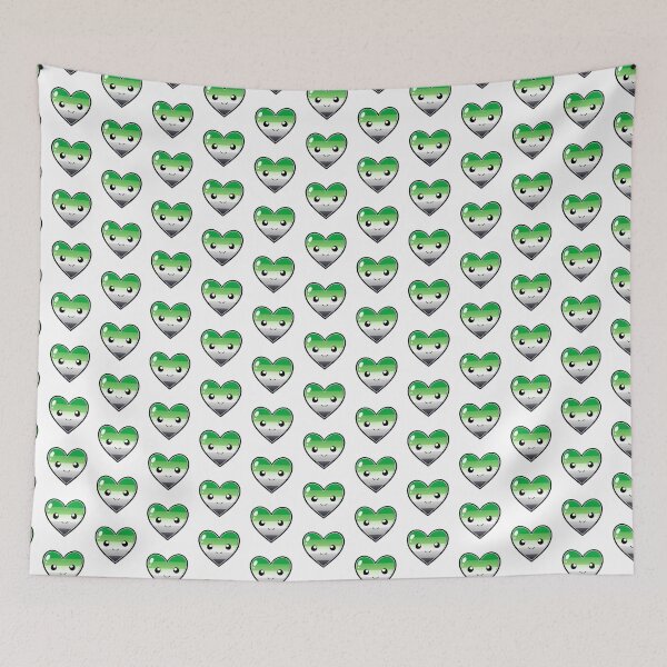 Item preview, Cute Cartoon Coloured Heart - Aromantic flag designed and sold by HJacka.