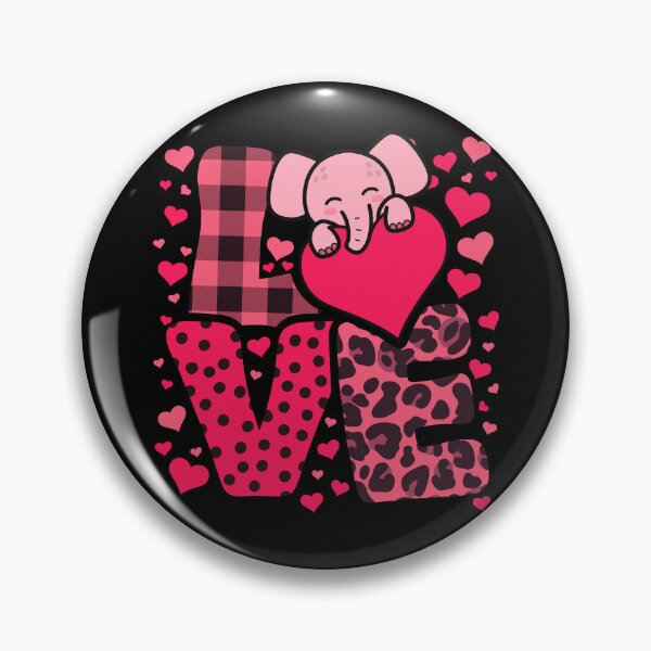 Item preview, Cute Kawaii Valentine Elephant Love Hearts Valentines Day designed and sold by JokeGysen.