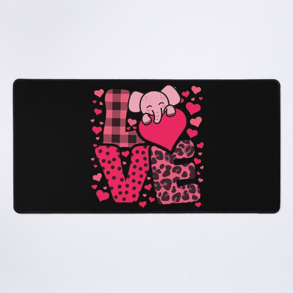 Item preview, Cute Kawaii Valentine Elephant Love Hearts Valentines Day designed and sold by JokeGysen.