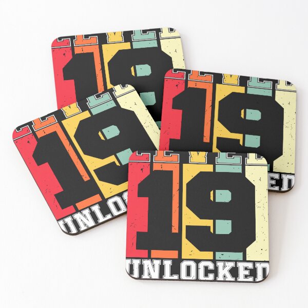 Item preview, Unlocked Level 19 Awesome 19th Birthday Gaming designed and sold by Get A Wear  Shop.
