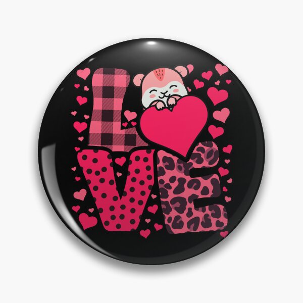 Item preview, Cute Kawaii Valentine Hamster Love Hearts Valentines Day designed and sold by JokeGysen.