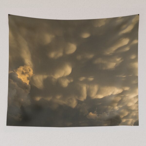 Item preview, Phenomenal Cloudscape - Sunlit Mammatus Clouds After Severe Storm designed and sold by Georgia Mizuleva.