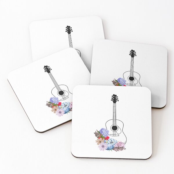 Item preview, Blooming Musical Melodies, Guitar and Florals Music Lover designed and sold by Flowerartlovers.