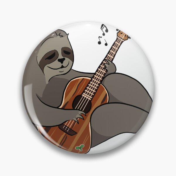 Item preview, sloth playing ukulele designed and sold by LaiaArts.
