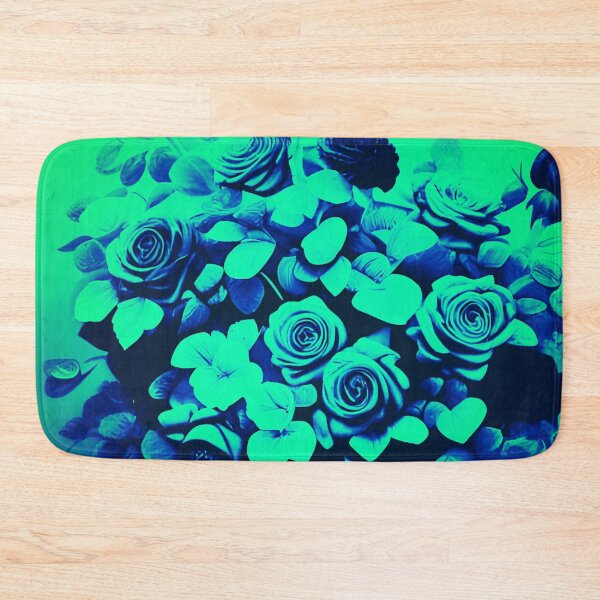 Item preview, Blue and Green Abstract Roses in Vase designed and sold by asurtiumgreen.