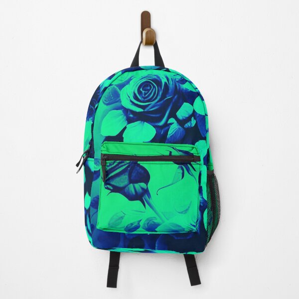 Item preview, Blue and Green Abstract Roses in Vase designed and sold by asurtiumgreen.