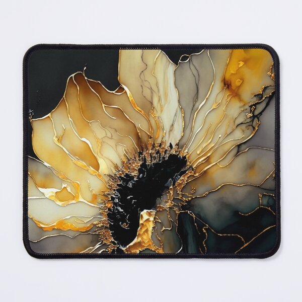 Item preview, Organic Sunflower - Semi Abstract Alcohol Ink Resin Art designed and sold by inkvestor.
