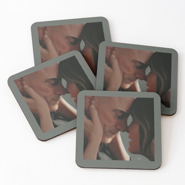 Item preview, Elliot Stabler and Olivia Benson Kiss Painting designed and sold by alrightabigail.