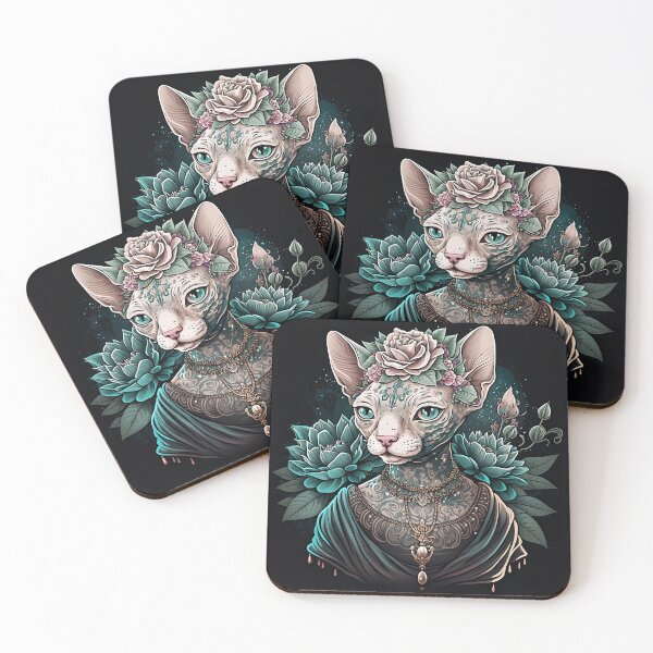Item preview, Sphynx Enchanted Rose Fantasy designed and sold by Nocturne  Paws.