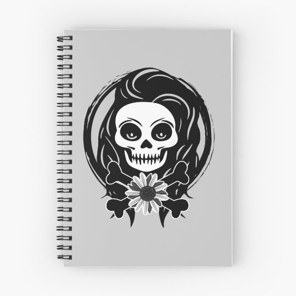 Item preview, Florist Female Skull and Daisy Flower Black Logo designed and sold by Nuletto.