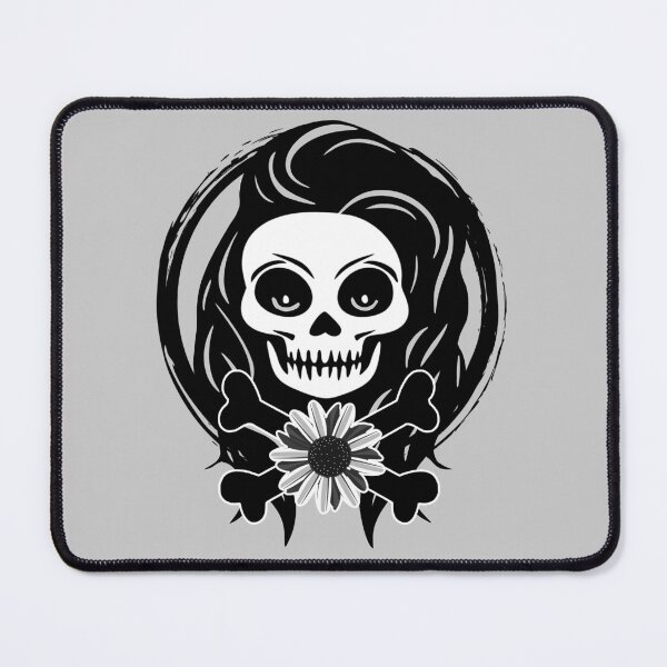 Item preview, Florist Female Skull and Daisy Flower Black Logo designed and sold by Nuletto.