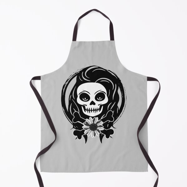 Item preview, Florist Female Skull and Daisy Flower Black Logo designed and sold by Nuletto.