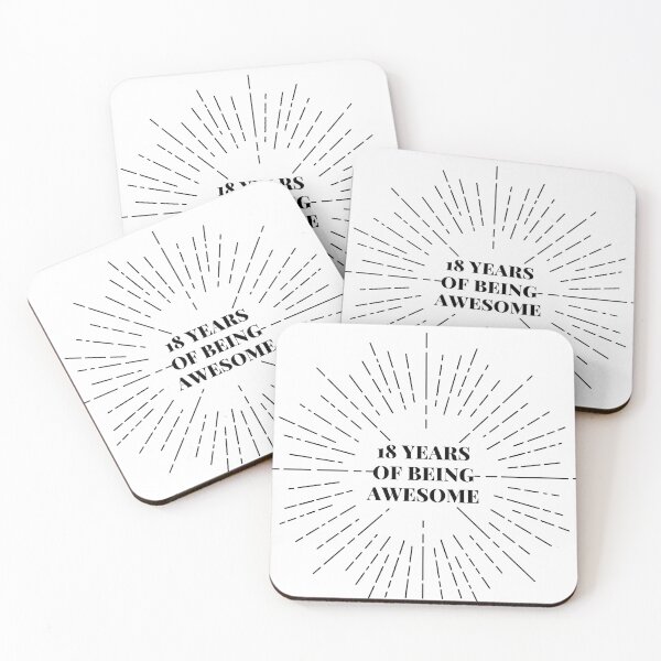 Item preview, 18 Years Of Being Awesome designed and sold by ArtDesign by KBK.