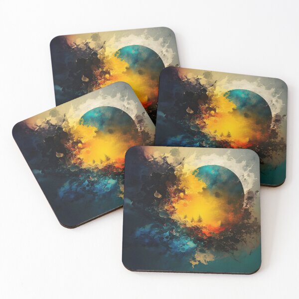 Item preview, abstract sun and moon Art designed and sold by Iden-store.