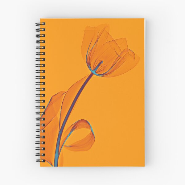Item preview, Flower in orange and turquoise, tulip designed and sold by Lanuma.