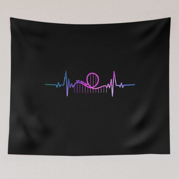 Item preview, Rollercoaster Space Heartbeat For Rollercoaster lover designed and sold by JokeGysen.