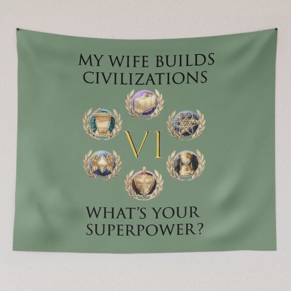 Item preview, WIFE BUILDS CIVILIZATIONS   designed and sold by TatumTorphy.