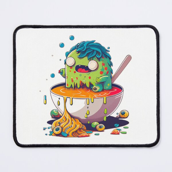 Item preview, monster eating spaghetti designed and sold by Deluzion.