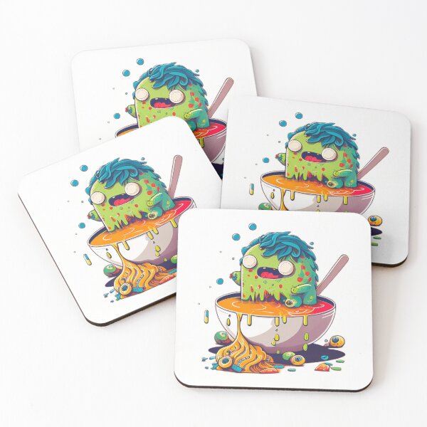 Item preview, monster eating spaghetti designed and sold by Deluzion.