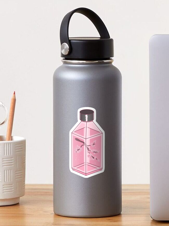 Water Bottle Pink Aesthetic Sticker