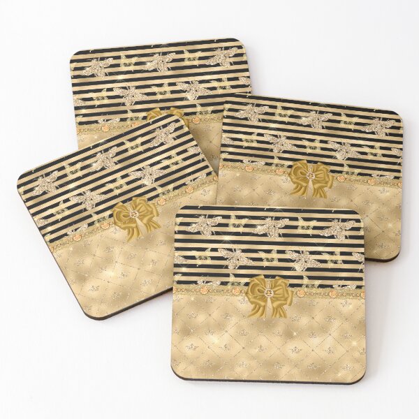 Item preview, Glam Honey Bees Gold Butterflies designed and sold by purplesensation.