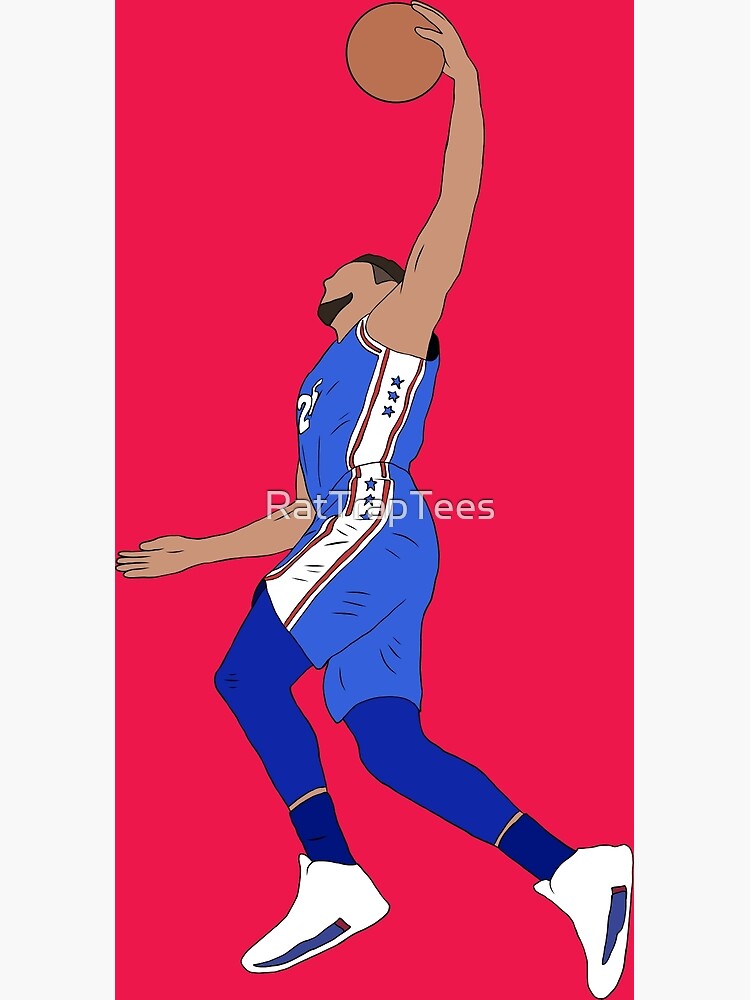 Ben Simmons Dunking Sticker for Sale by RatTrapTees