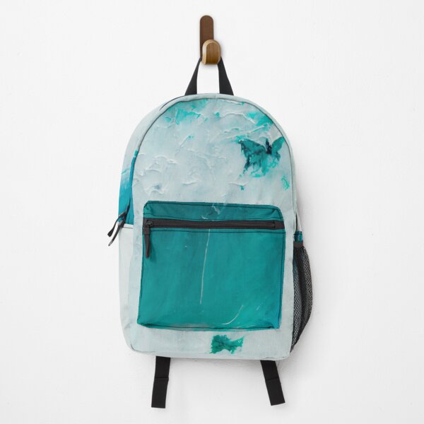 Item preview, Turquoise paint on a white wall. Abstract background and texture. No.2 designed and sold by ShopThousand.