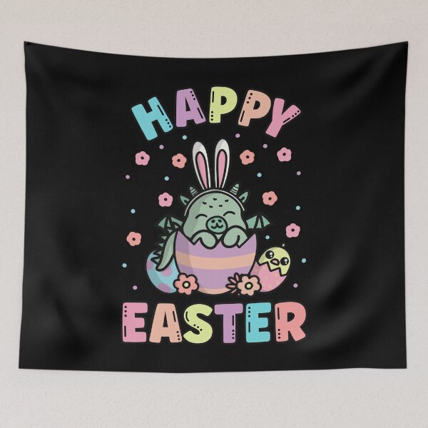 Item preview, Happy Easter Kawaii Bunny Dragon Cute Spring Egg Hunting designed and sold by JokeGysen.