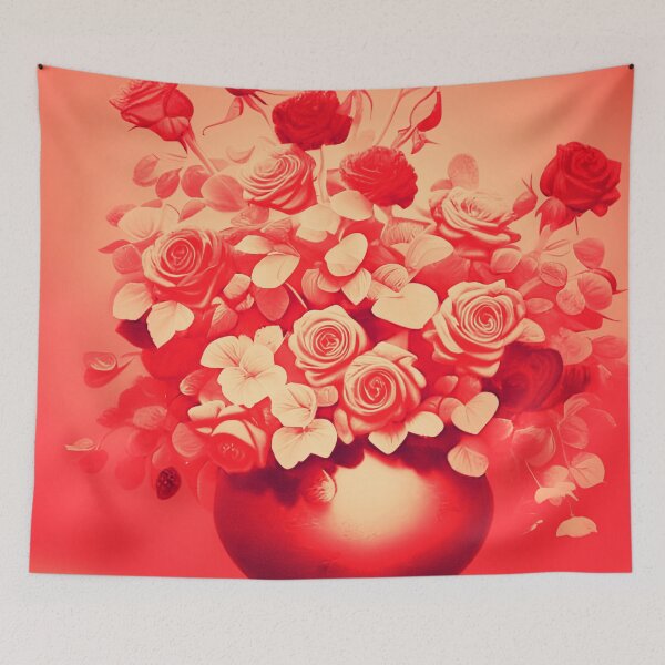 Item preview, Peachy Pink Roses in Vase designed and sold by asurtiumgreen.