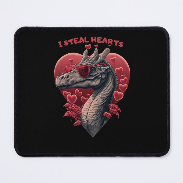 Item preview, i steal hearts valentines day cute dinosaur designed and sold by LiartVibes.