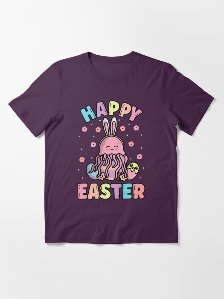 Happy Easter Kawaii Bunny Jellyfish Cute Spring Egg Hunting Kids T-Shirt  for Sale by JokeGysen