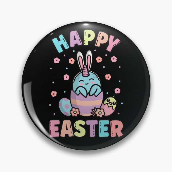 Item preview, Happy Easter Kawaii Bunny Narwhal Cute Spring Egg Hunting designed and sold by JokeGysen.