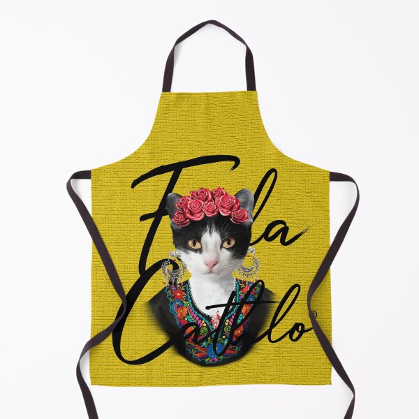 Item preview, Yellow TXB back Cat Frida Cathlo version of - Frida Kahlo designed and sold by Jaime Ortiz.