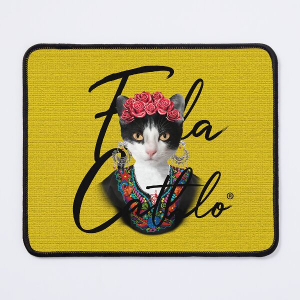 Item preview, Yellow TXB back Cat Frida Cathlo version of - Frida Kahlo designed and sold by Jaime Ortiz.