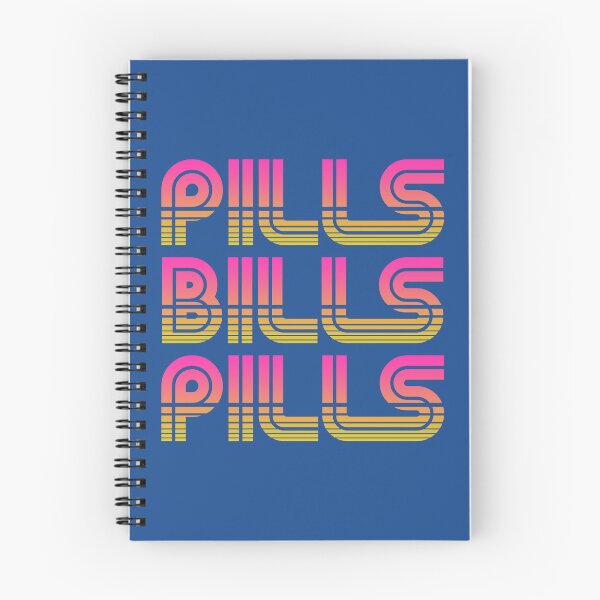 Item preview, Pharmacy Humor Selling Pills to Pay the Bills Retro Pink to Yellow designed and sold by RxBlockhead.